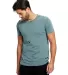 US Blanks US5524G Unisex Pigment-Dyed Destroyed T- in Pgmnt hedge gren front view