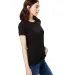 US Blanks US100OR Ladies' Organic Crewneck T-Shirt in Black side view