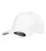Yupoong-Flex Fit 6277 Adult Wooly 6-Panel Cap WHITE front view