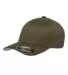 Yupoong-Flex Fit 6277 Adult Wooly 6-Panel Cap OLIVE front view