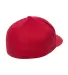 Yupoong-Flex Fit 6277 Adult Wooly 6-Panel Cap RED back view