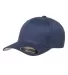 Yupoong-Flex Fit 6277 Adult Wooly 6-Panel Cap NAVY front view