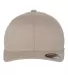 Yupoong-Flex Fit 6277 Adult Wooly 6-Panel Cap KHAKI front view