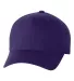Yupoong-Flex Fit 6277 Adult Wooly 6-Panel Cap PURPLE front view