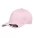 Yupoong-Flex Fit 6277 Adult Wooly 6-Panel Cap LIGHT PINK front view