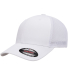 Yupoong-Flex Fit 6511 Adult 6-Panel Trucker Cap in White side view