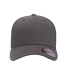 Yupoong-Flex Fit 6511 Adult 6-Panel Trucker Cap in Charcoal front view