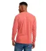 Next Level Apparel 7451 Adult Inspired Dye Long-Sl in Guava back view