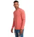 Next Level Apparel 7451 Adult Inspired Dye Long-Sl in Guava side view