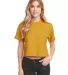 Next Level Apparel 1580 Ladies' Ideal Crop T-Shirt in Antique gold front view