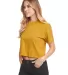 Next Level Apparel 1580 Ladies' Ideal Crop T-Shirt in Antique gold side view