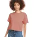 Next Level Apparel 1580 Ladies' Ideal Crop T-Shirt in Desert pink front view