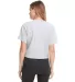Next Level Apparel 1580 Ladies' Ideal Crop T-Shirt in Heather gray back view