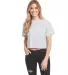 Next Level Apparel 1580 Ladies' Ideal Crop T-Shirt in Heather gray front view