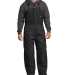 Dickies TB839 Unisex Duck Insulated Bib Overall in Black _2xl front view