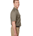 Dickies WS673 Men's Short Sleeve Slim Fit Flex Twi in Desert sand side view