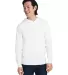 Fruit of the Loom 4930LSH Men's HD Cotton™ Jerse WHITE front view