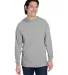Fruit of the Loom 4930LSH Men's HD Cotton™ Jerse ATHLETIC HEATHER front view