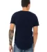 Bella + Canvas 3003 FWD Fashion Men's Curved Hem S in Navy back view