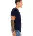 Bella + Canvas 3003 FWD Fashion Men's Curved Hem S in Navy side view
