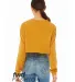 Bella + Canvas 6501 FWD Fashion Ladies' Cropped Lo in Mustard back view