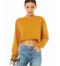 Bella + Canvas 6501 FWD Fashion Ladies' Cropped Lo in Mustard front view