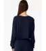 Bella + Canvas 6501 FWD Fashion Ladies' Cropped Lo in Navy back view