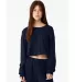 Bella + Canvas 6501 FWD Fashion Ladies' Cropped Lo in Navy front view