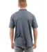 Burnside Clothing 0800 Men's Fader Jersey Polo in Heather navy back view