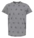 Code V 2229 Youth Five Star Tee GRANITE HTH STAR front view