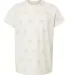 Code V 2229 Youth Five Star Tee NATURAL HTH STAR front view