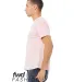 Bella + Canvas 3010 FWD Fashion Men's Heavyweight  in Soft pink side view