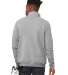 Bella + Canvas 3740 FWD Fashion Unisex Quarter Zip in Athletic heather back view