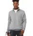 Bella + Canvas 3740 FWD Fashion Unisex Quarter Zip in Athletic heather front view