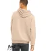 Bella + Canvas 3329 FWD Fashion Unisex Sueded Flee in Heather oat back view