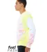 Bella + Canvas 3945RD FWD Fashion Unisex Tie-Dye P in Rainbow pastel side view