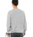 Bella + Canvas 3345 Unisex Sueded Drop Shoulder Sw in Athletic heather back view