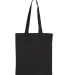 Liberty Bags OAD117 OAD Cotton Canvas Tote BLACK back view