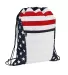 Liberty Bags OAD5050 OAD Americana Drawstring Bag RED/ WHITE/ BLUE front view