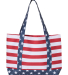 Liberty Bags OAD5052 OAD Americana Boat Tote in Red/ white/ blue back view