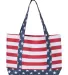 Liberty Bags OAD5052 OAD Americana Boat Tote RED/ WHITE/ BLUE back view