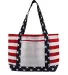 Liberty Bags OAD5052 OAD Americana Boat Tote RED/ WHITE/ BLUE front view