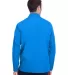 North End NE401 Men's Quest Stretch Quarter-Zip OLYM BLU/ CRBN back view