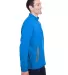 North End NE401 Men's Quest Stretch Quarter-Zip OLYM BLU/ CRBN side view