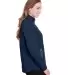 North End NE401W Ladies' Quest Stretch Quarter-Zip CLASSC NVY/ CRBN side view