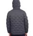 North End NE708 Men's Loft Puffer Jacket CARBON/ BLACK back view