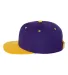 Yupoong-Flex Fit 6089M Adult 6-Panel Structured Fl PURPLE/ GOLD side view
