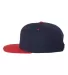 Yupoong-Flex Fit 6089M Adult 6-Panel Structured Fl NAVY/ RED back view