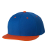 Yupoong-Flex Fit 6089M Adult 6-Panel Structured Fl ROYAL/ ORANGE front view
