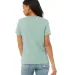 Bella + Canvas 6400 Ladies' Relaxed Jersey Short-S in Dusty blue back view